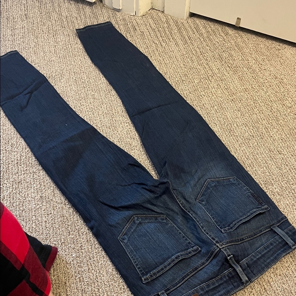 Paige Women's Dark Blue Jeans - Picture 2 of 4